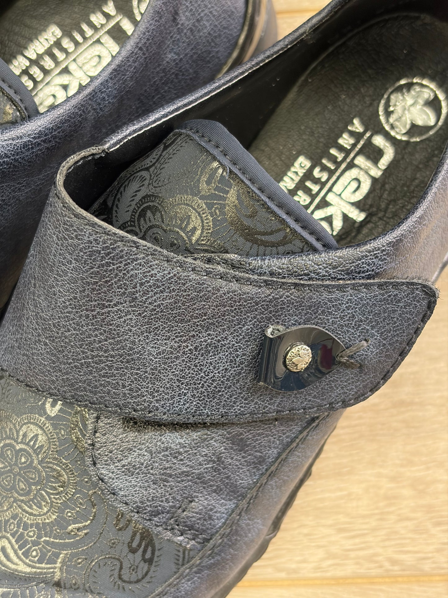Rieker - Navy Touch Fasten Shoe