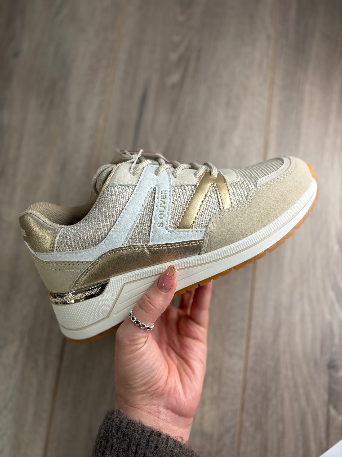 SOliver - Beige/Gold Trainer