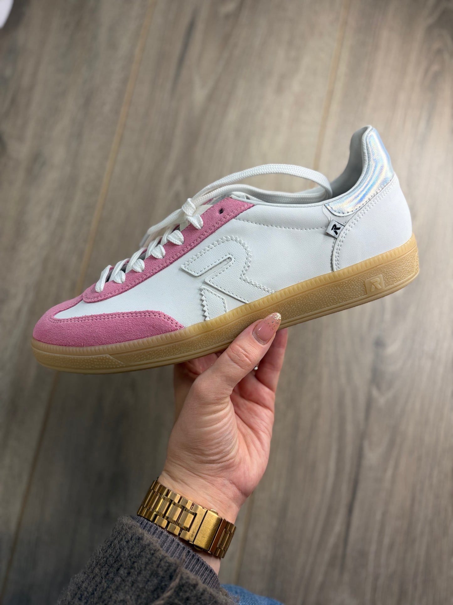 Rieker - Pink & White Trainer