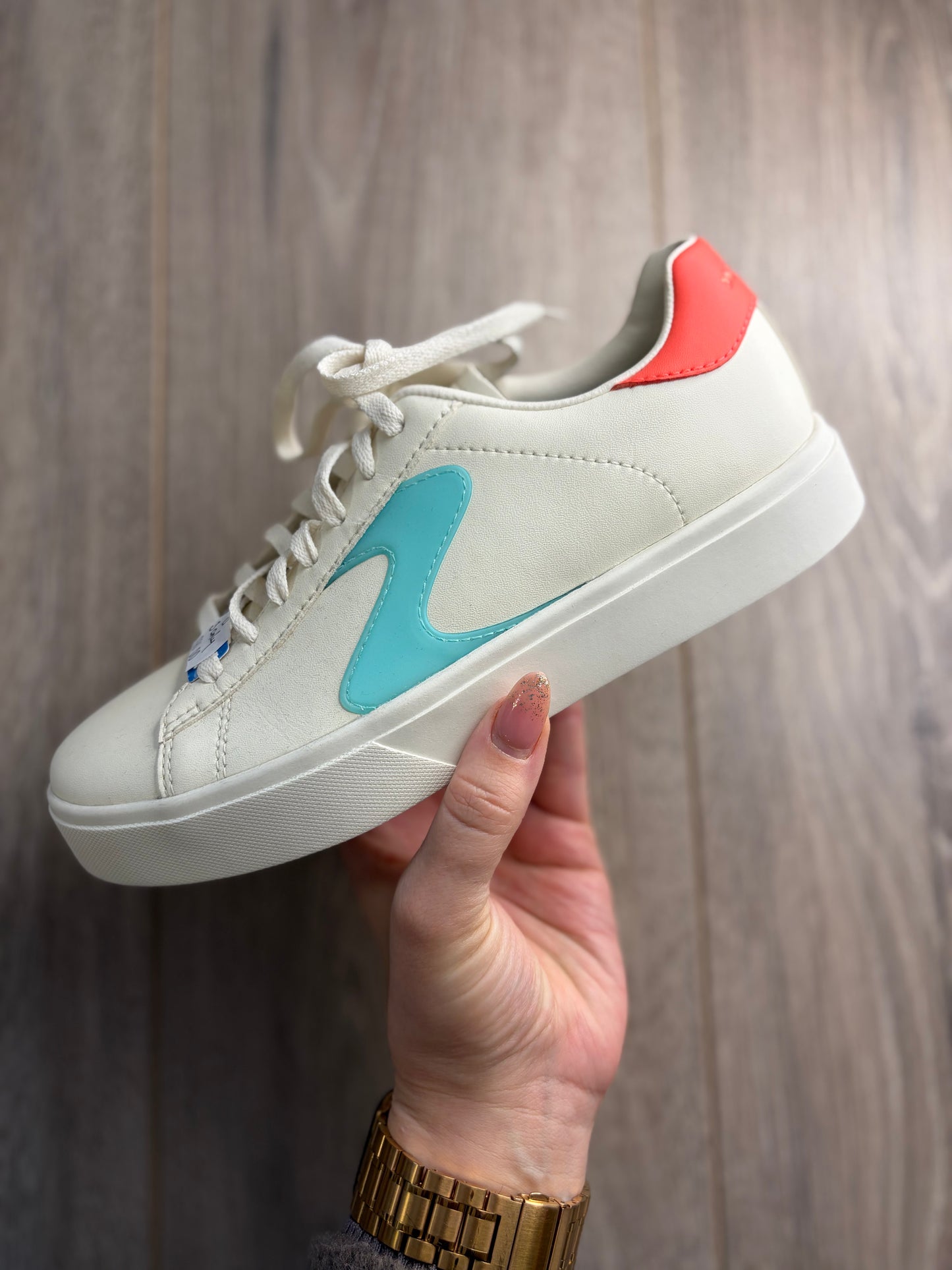 Skechers - White/Blue Sneaker