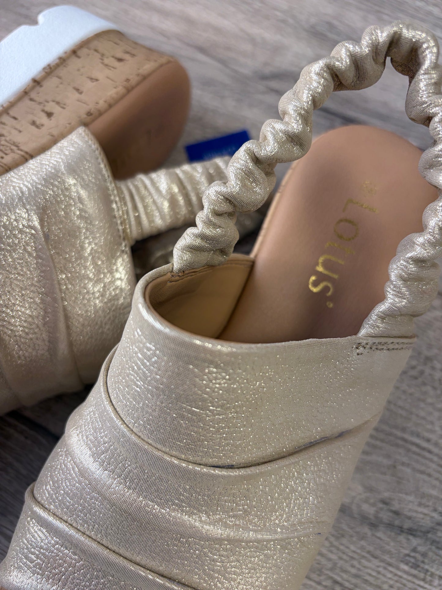 Lotus - Beige Elastic Strap Sandal