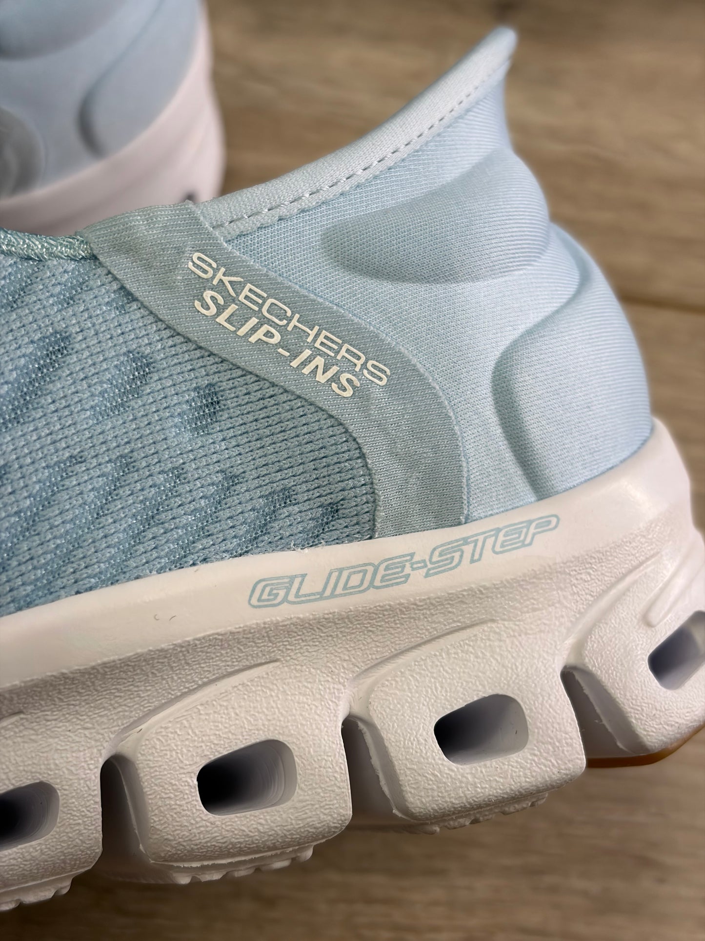 Skechers - Light Blue Slip-In Trainer
