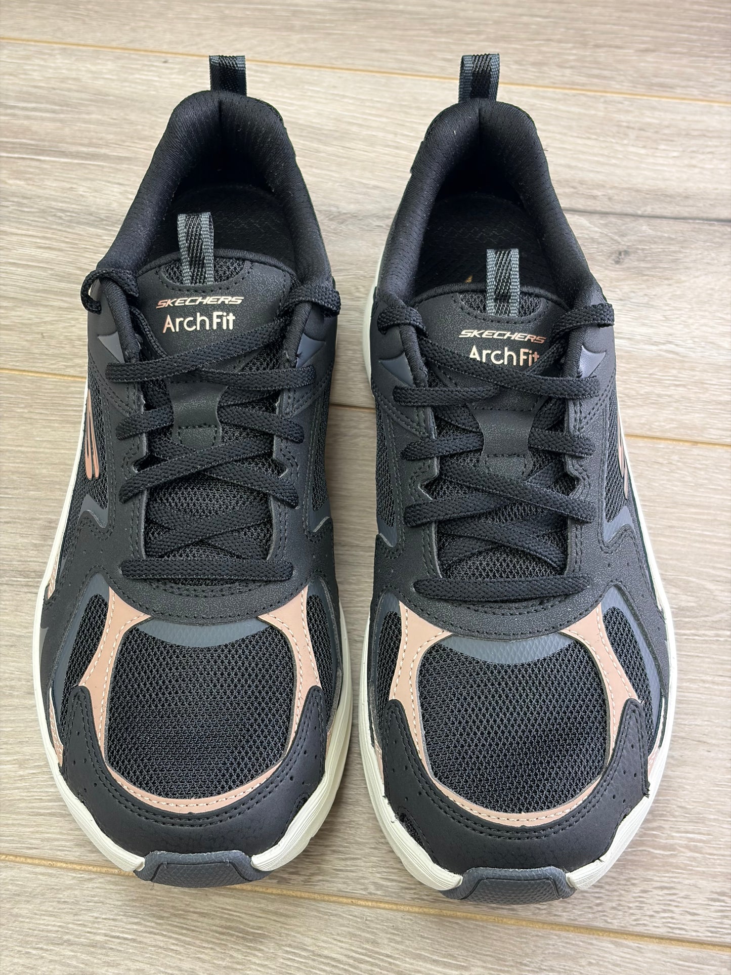 Skechers - Black/Rose Gold Trainer