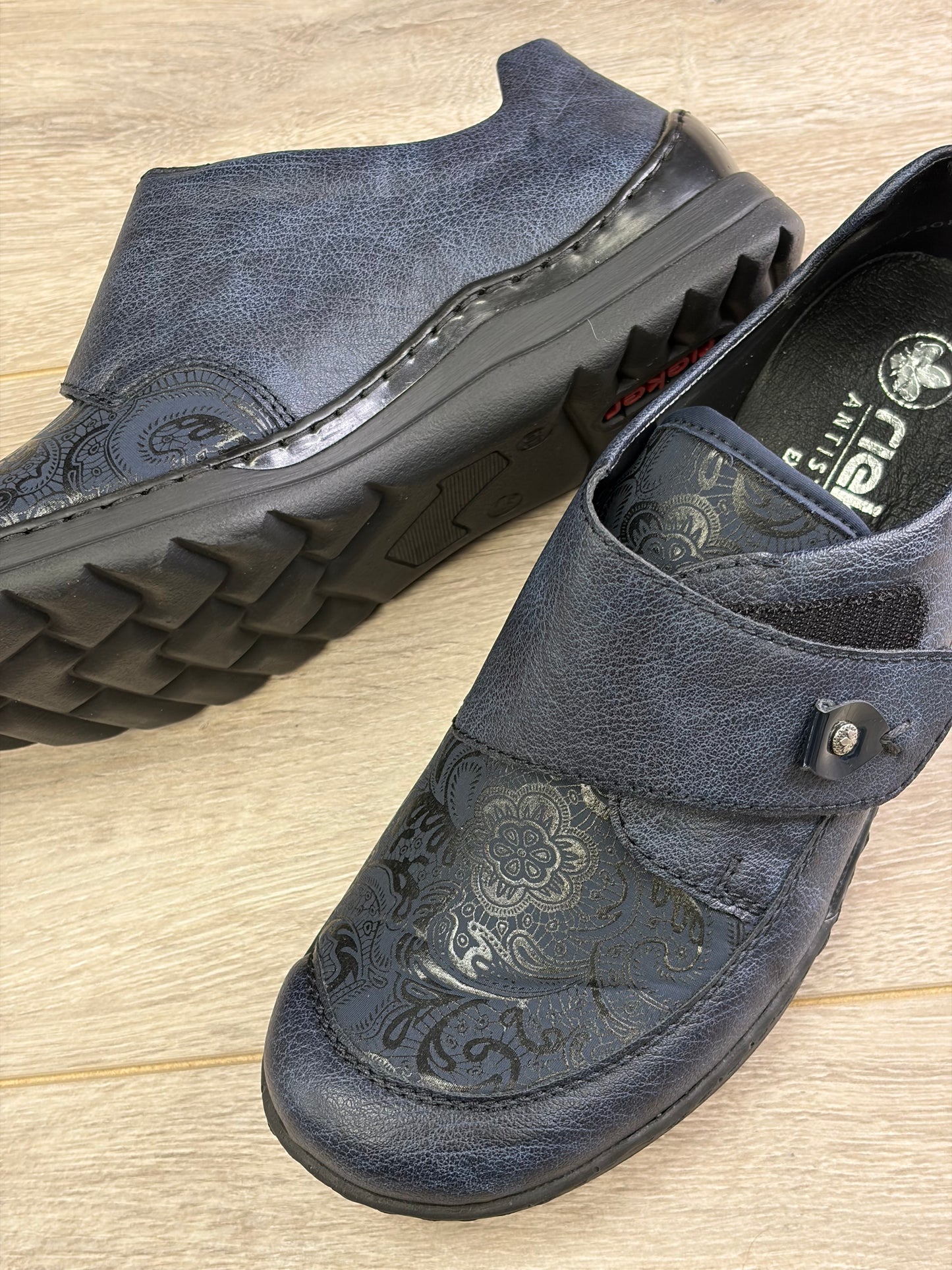 Rieker - Navy Touch Fasten Shoe