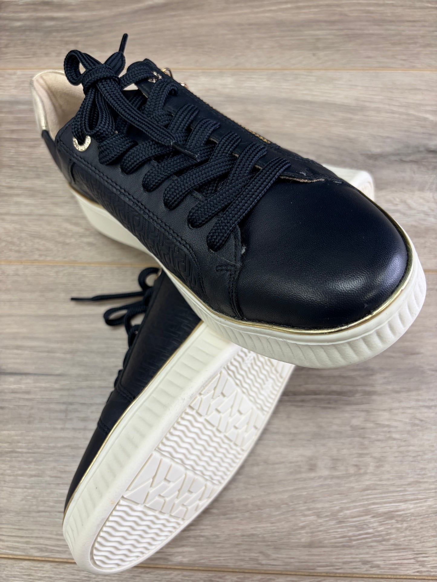 Remonte - Navy Lace Zip Trainer