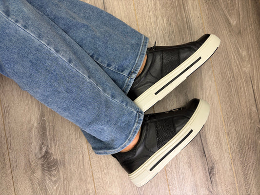 Caprice - Black Stylish Trainer