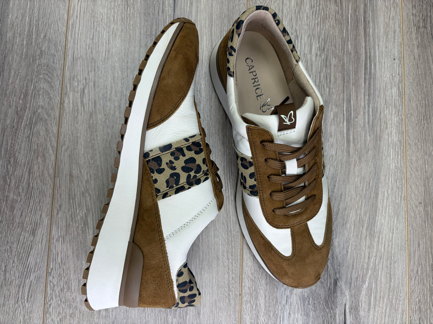 Caprice - Beige Animal Stylish Trainer
