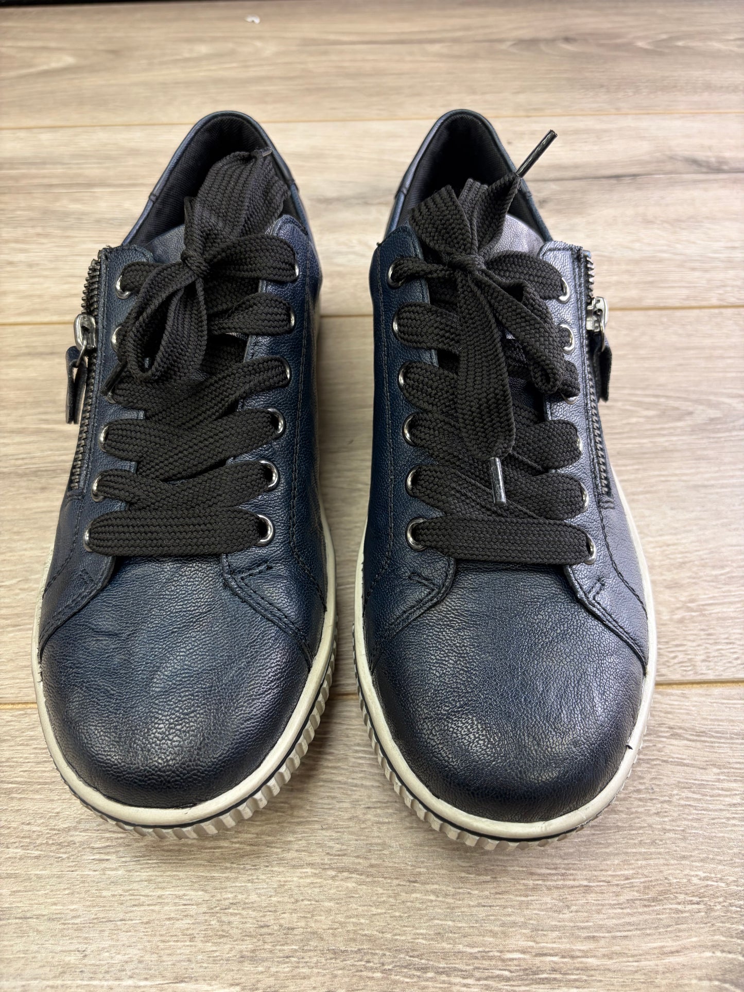 Remonte - Navy Lace Zip Trainer