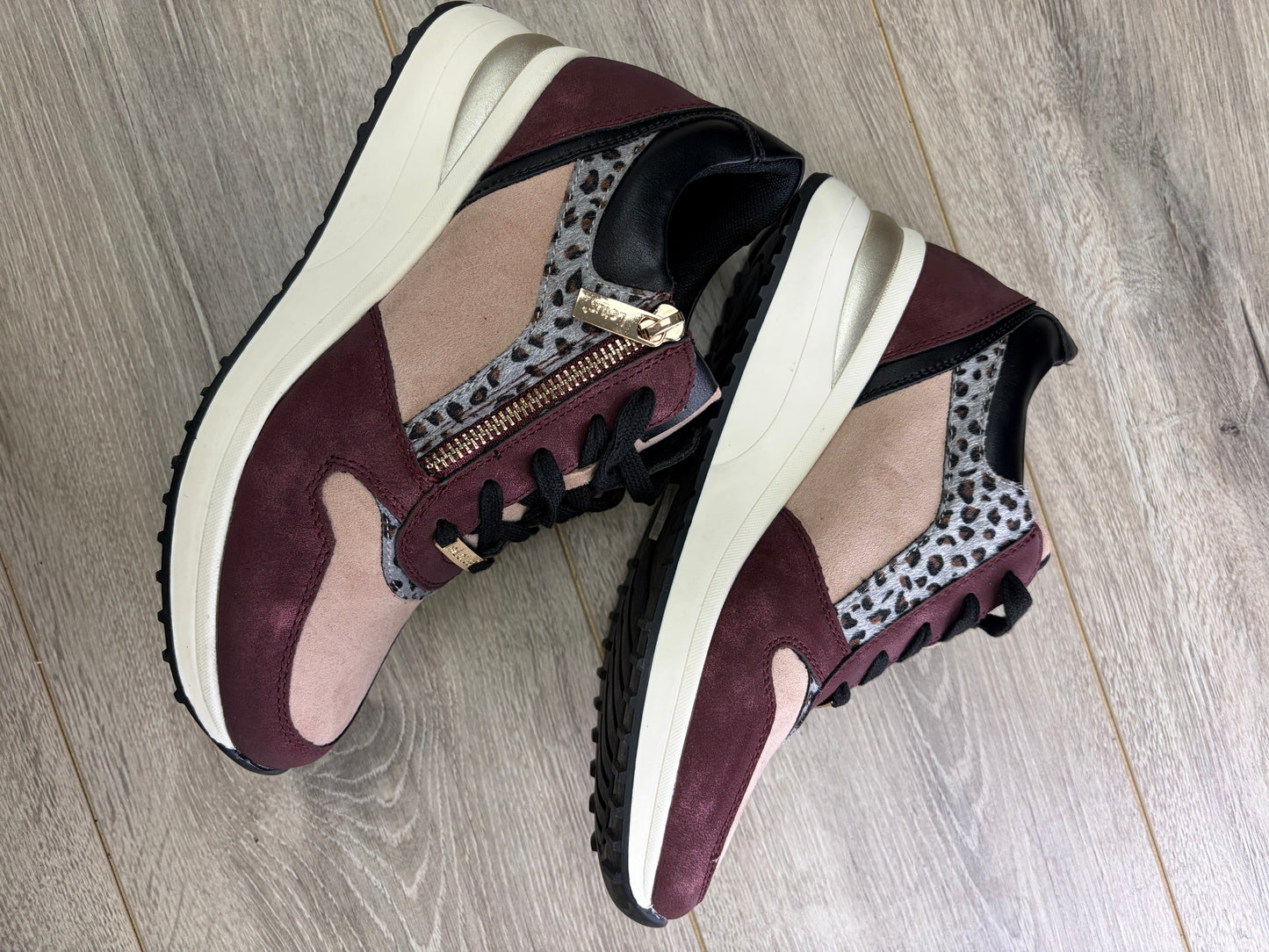 Lotus - Burgundy Wedge Trainer