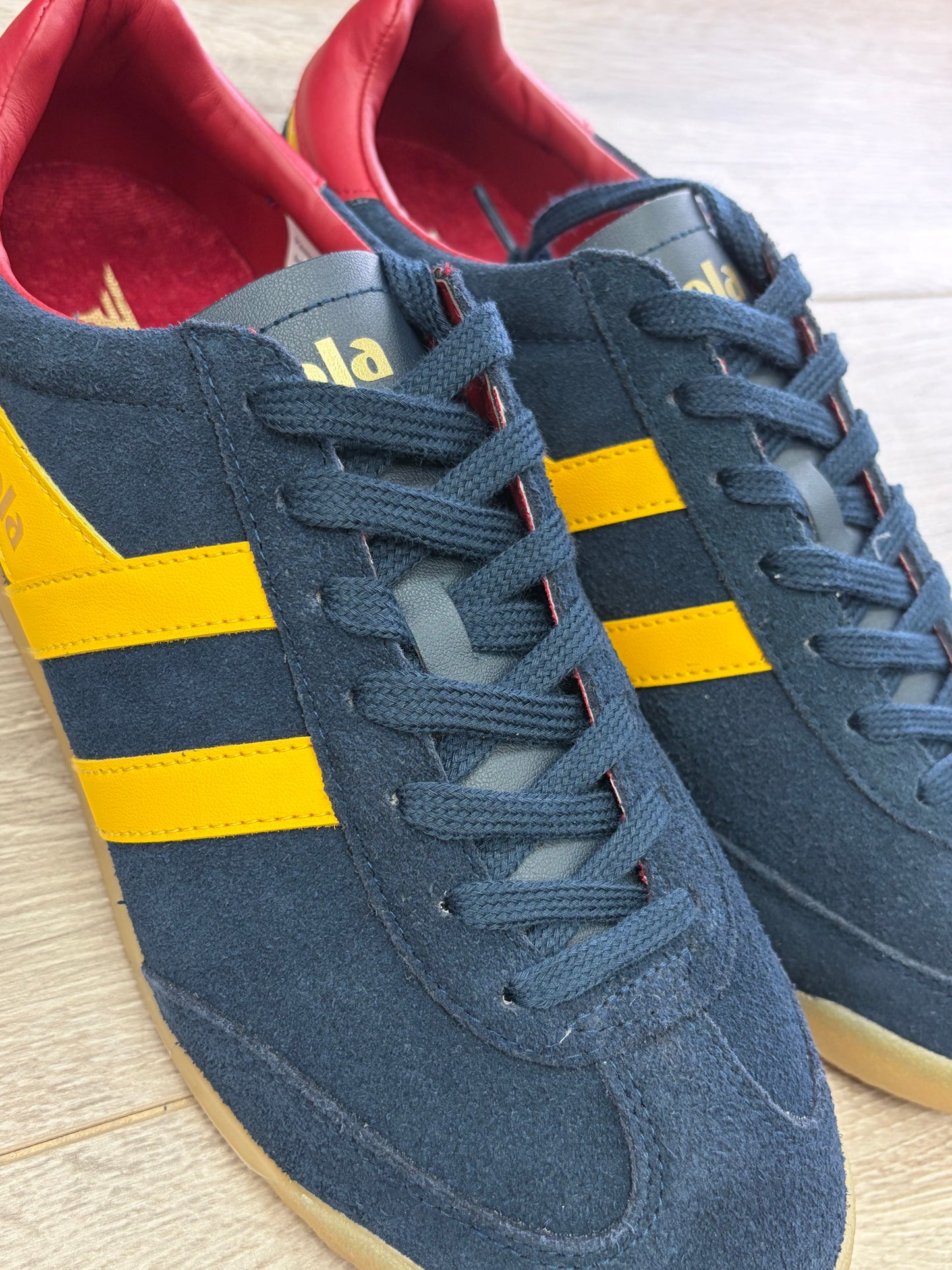 Gola - Navy/Yellow Stripe Trainer