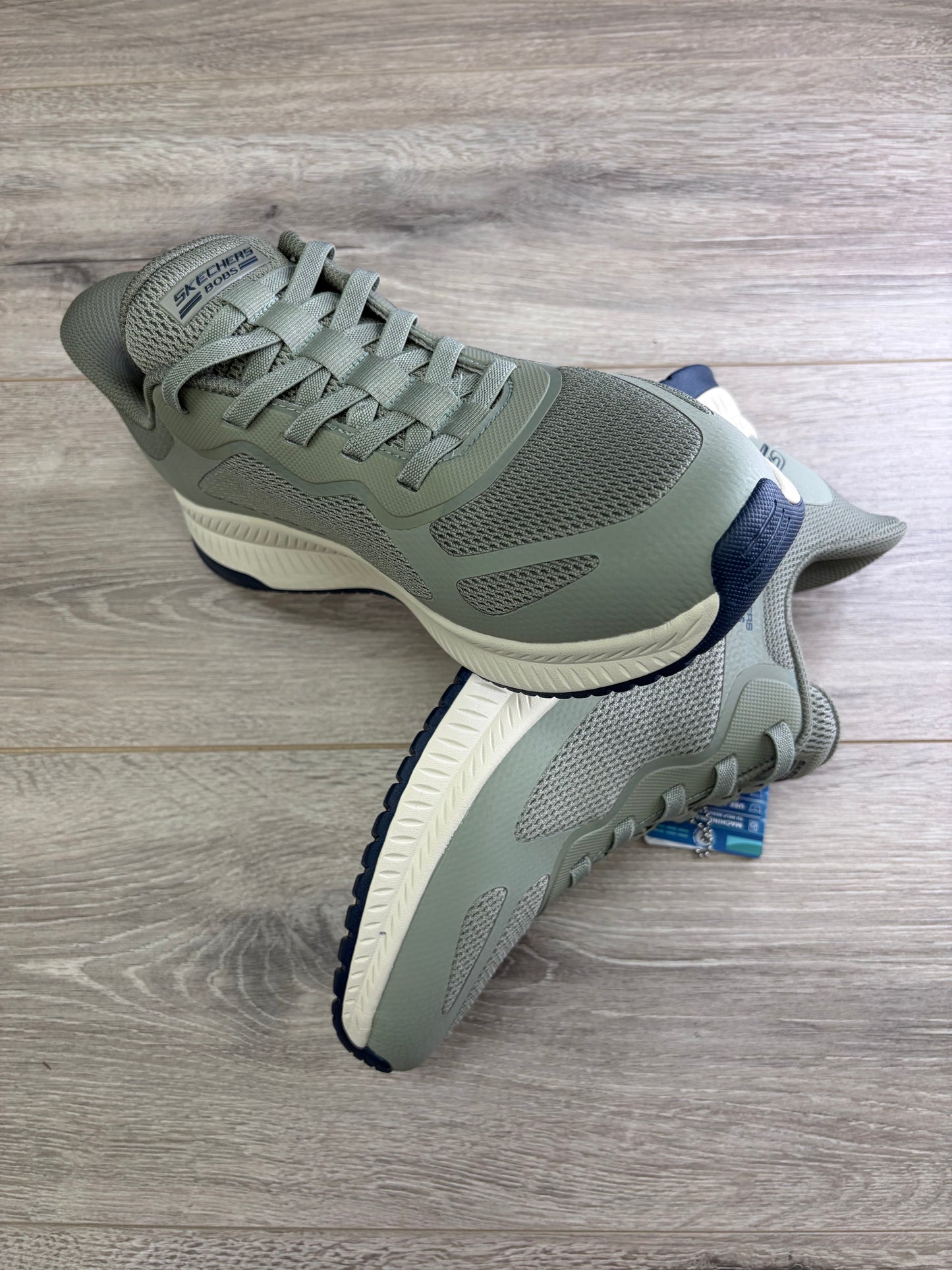 Skechers - Pale Green Slip-In Trainer