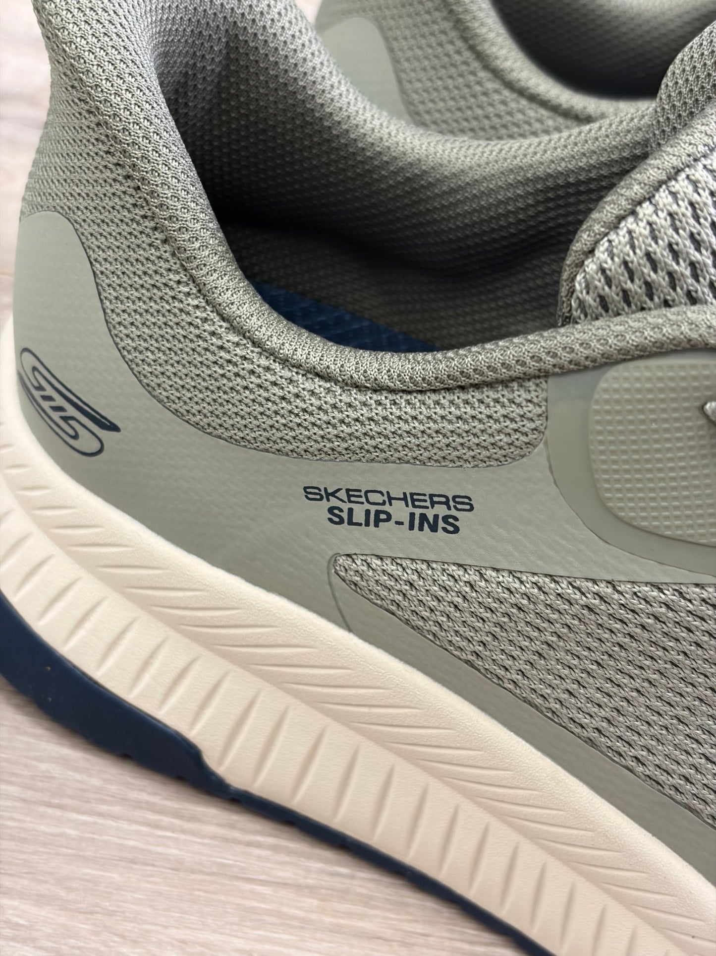 Skechers - Pale Green Slip-In Trainer