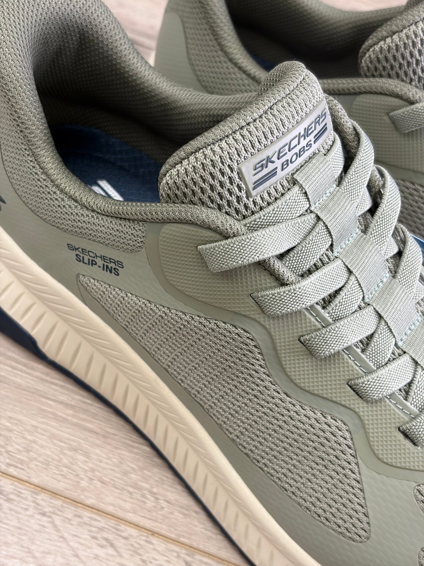 Skechers - Pale Green Slip-In Trainer