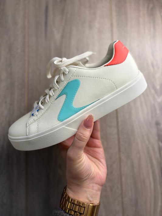 Skechers - White/Blue Sneaker
