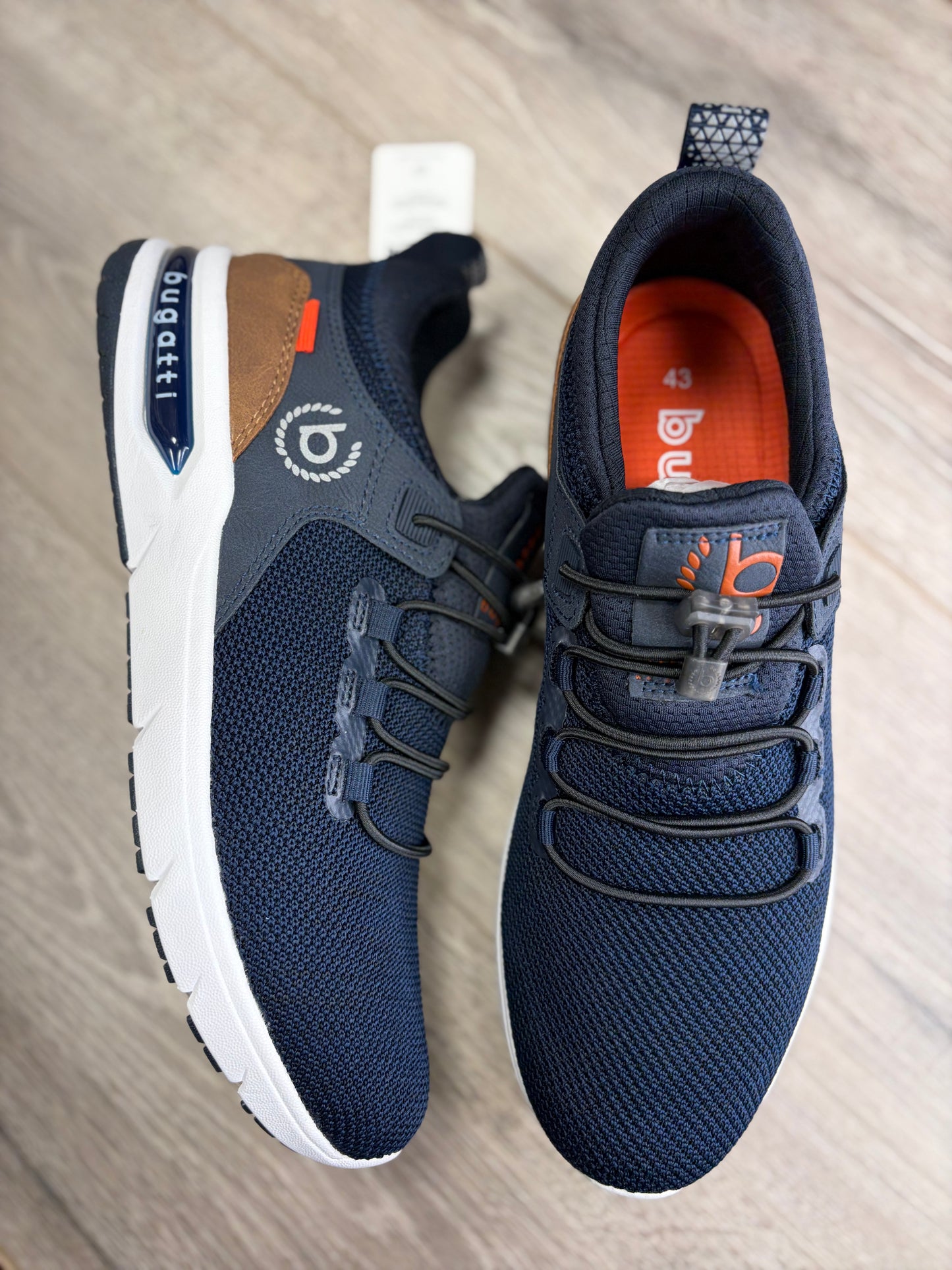 Bugatti - Dark Blue Elastic Lace