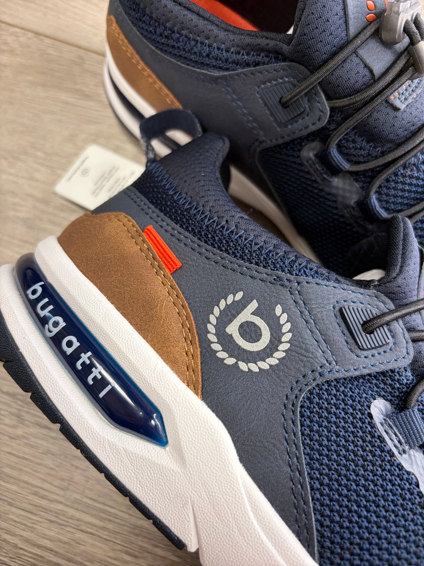 Bugatti - Dark Blue Elastic Lace