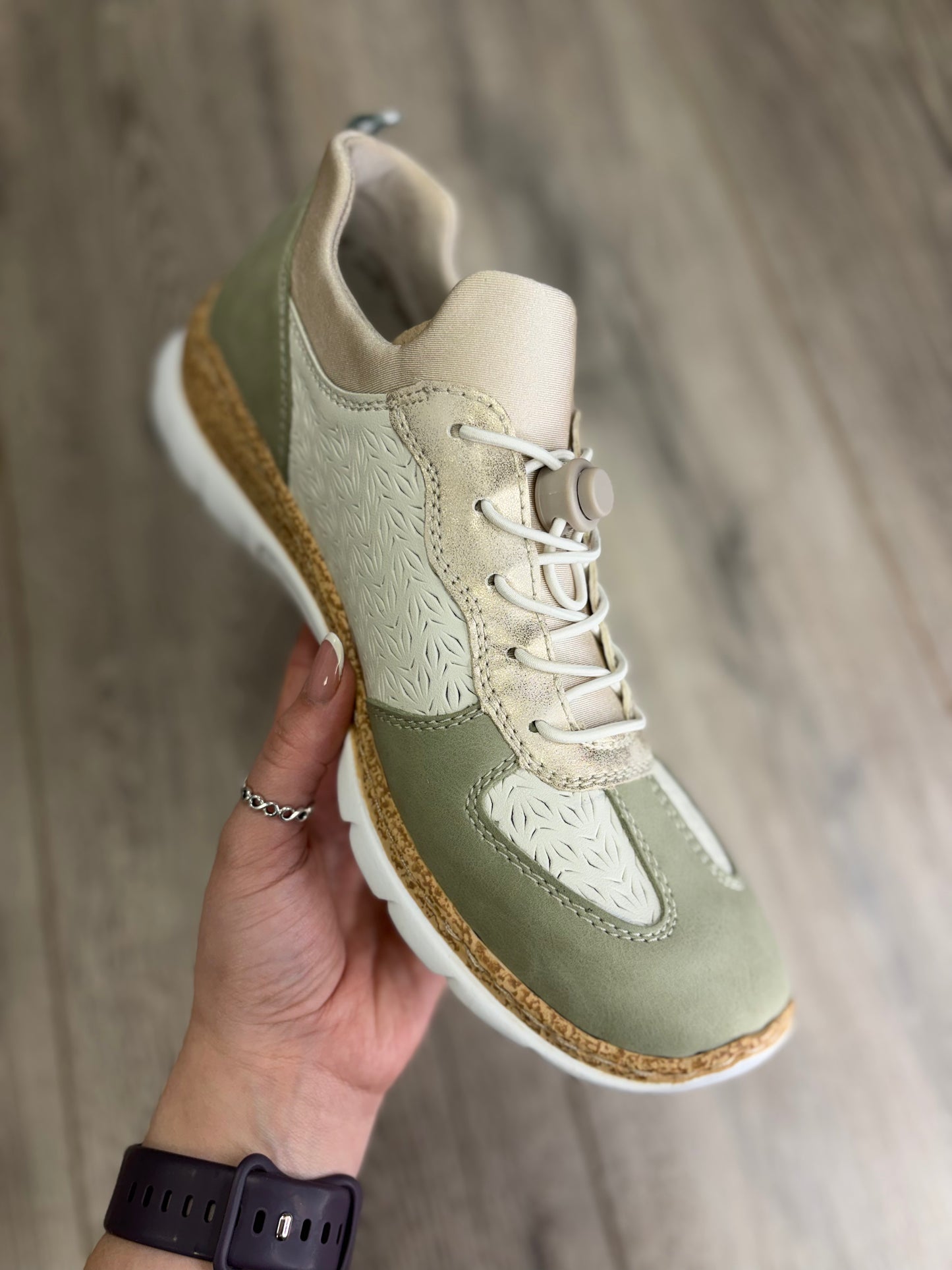 Rieker - Summer Green Elastic Trainers