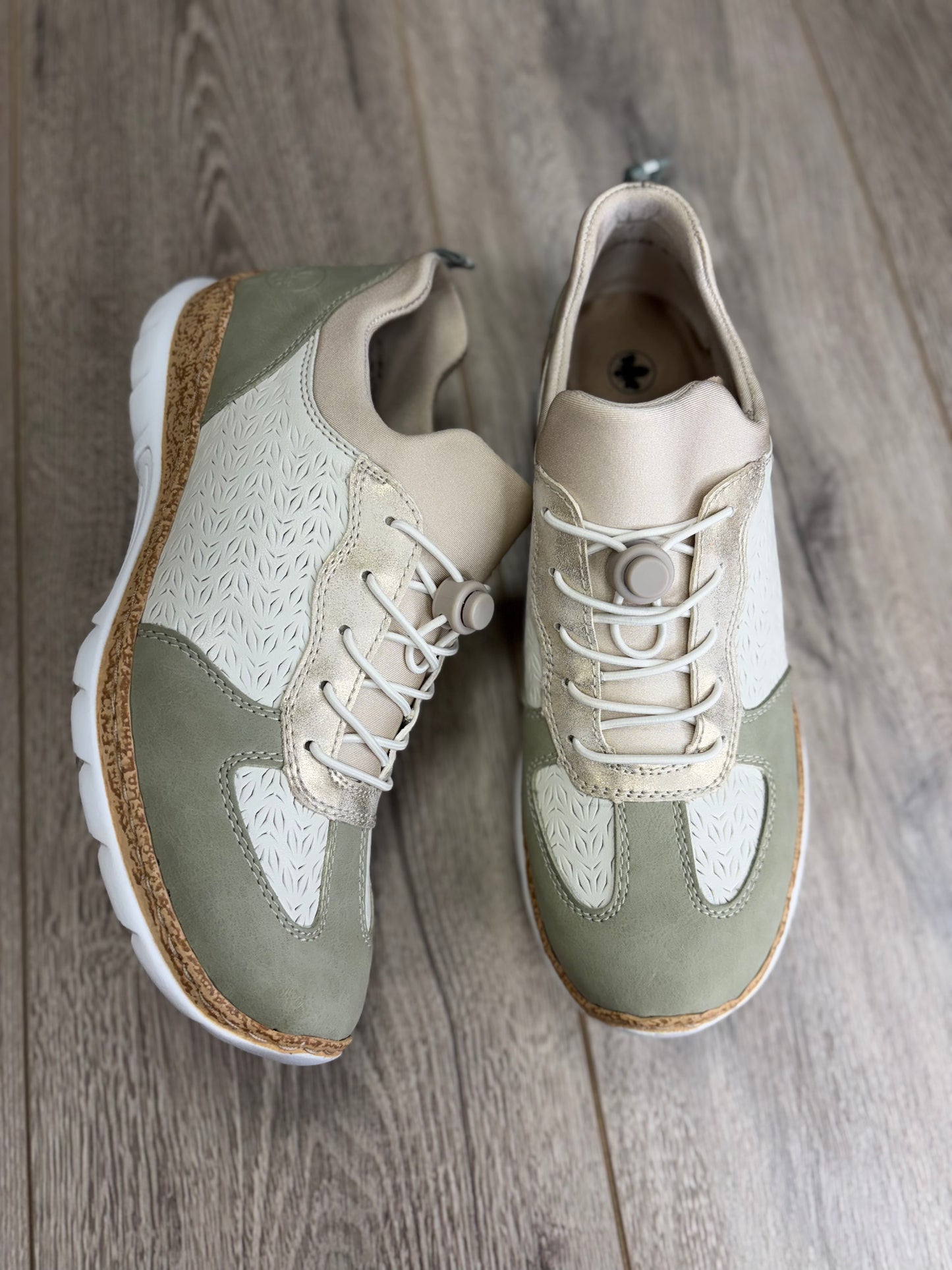 Rieker - Summer Green Elastic Trainers
