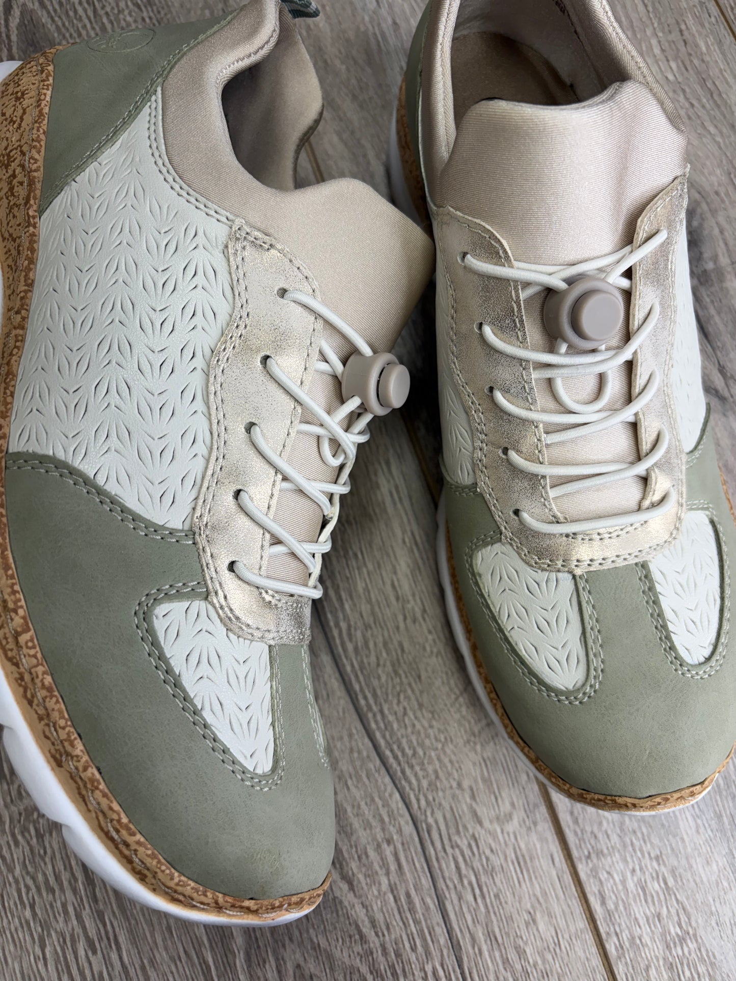 Rieker - Summer Green Elastic Trainers