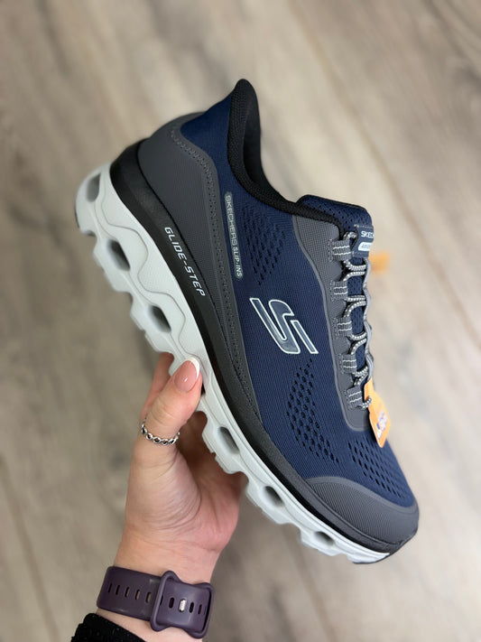 Skechers - Navy Slip Glide Step