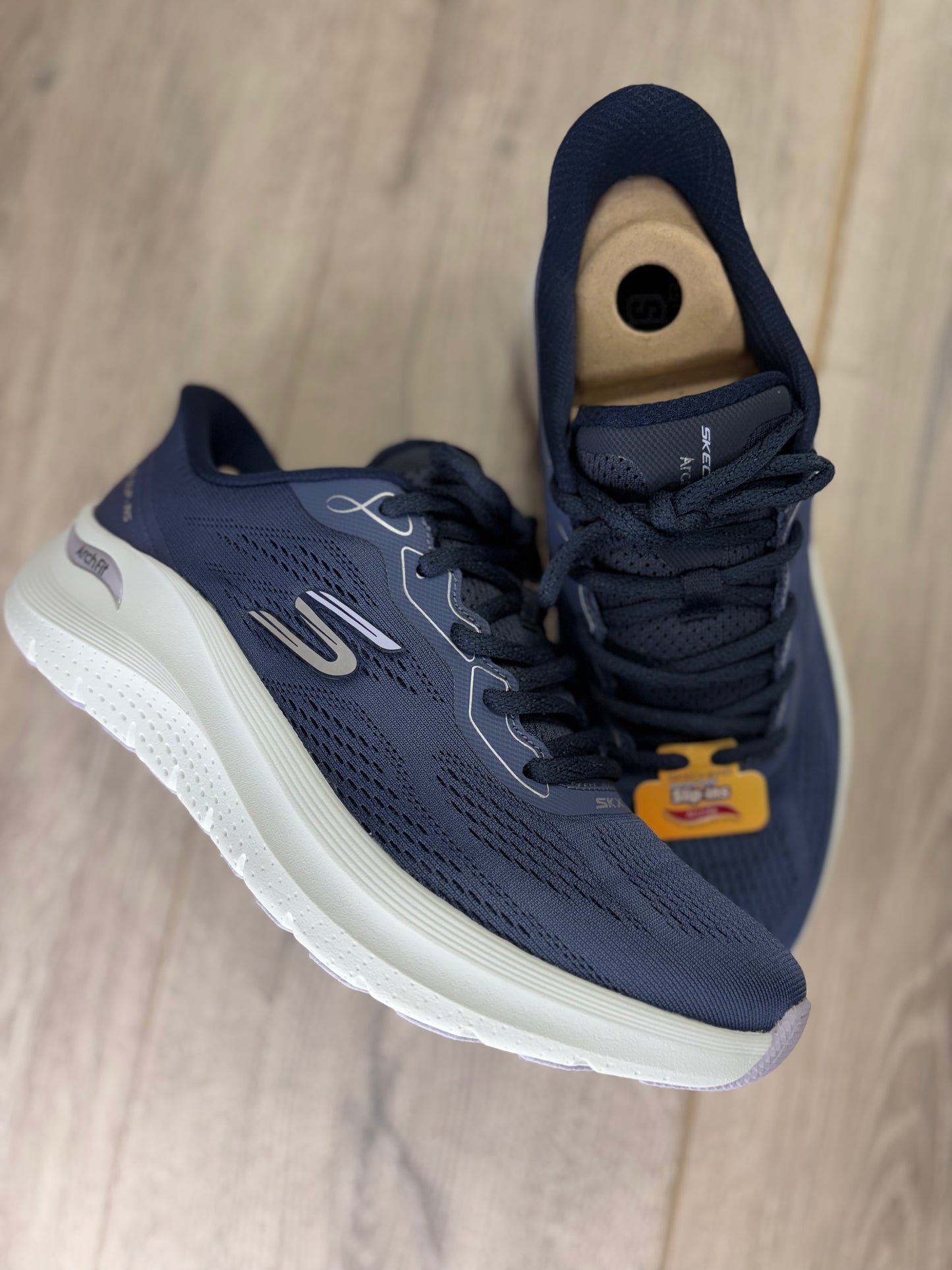 Skechers - Navy Arch-Fit Slip-On