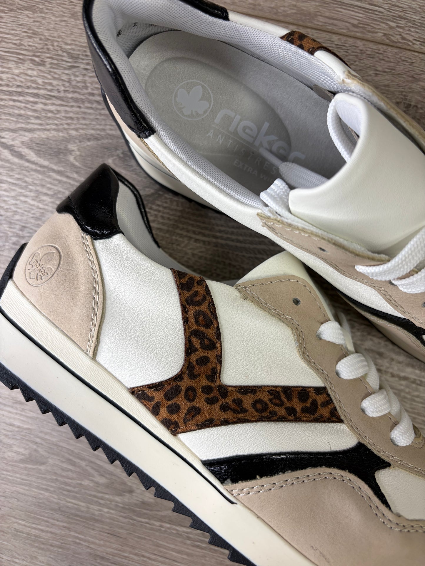 Rieker - White Leopard Sneaker