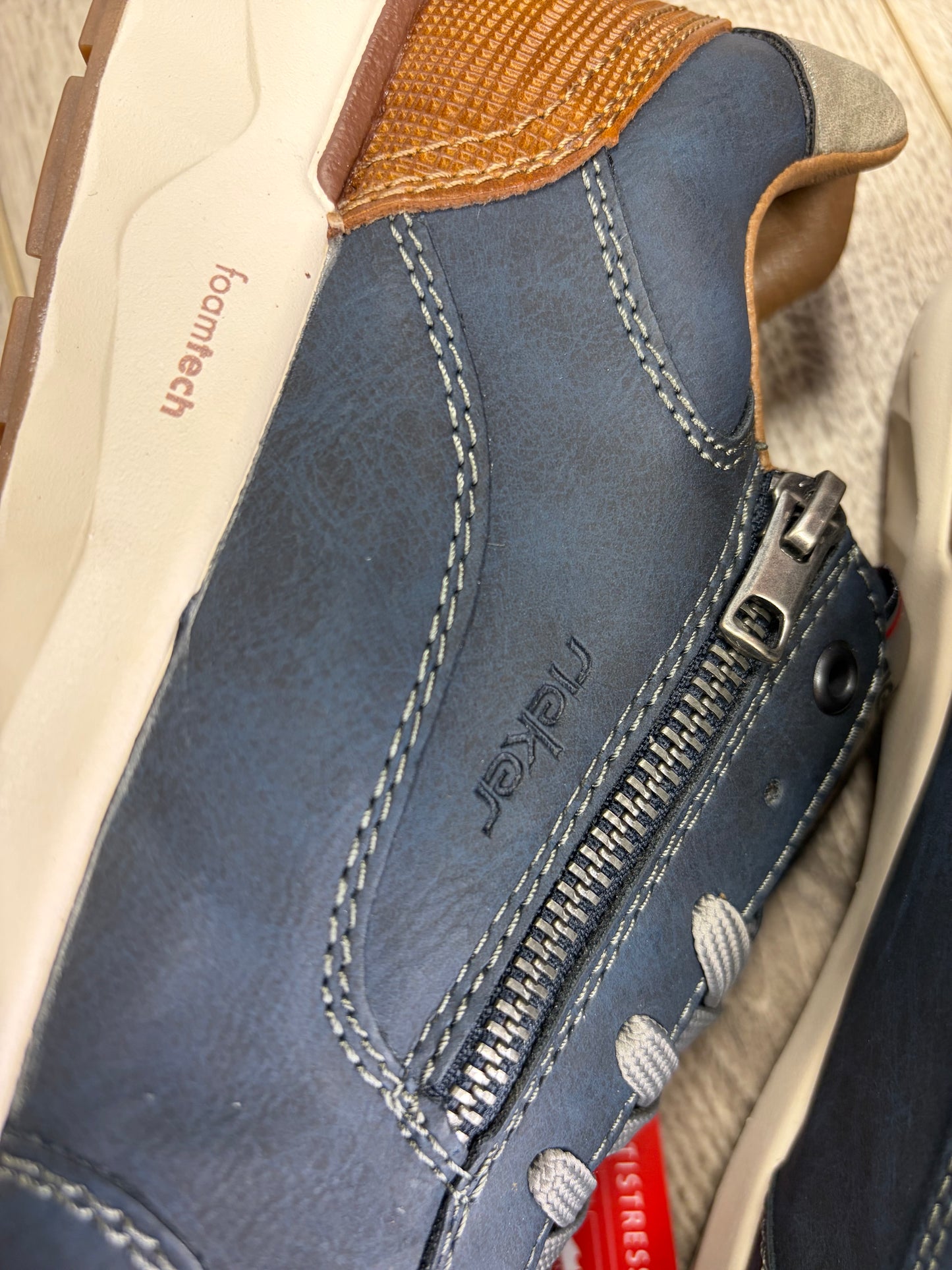 Rieker - Navy/Brown Trainer