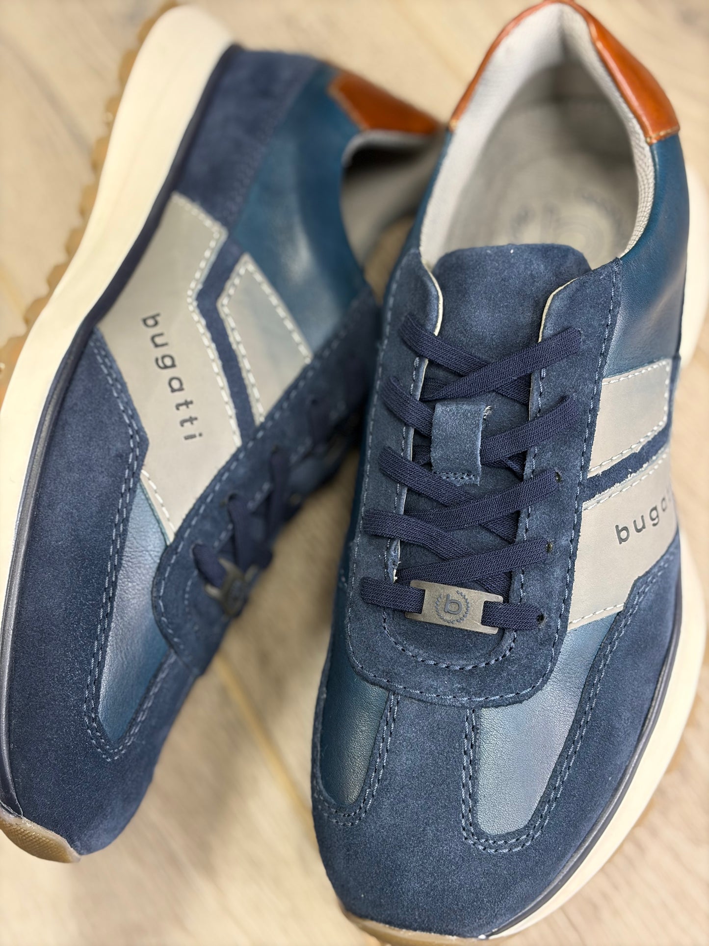 Bugatti - Navy/Brown Sneaker