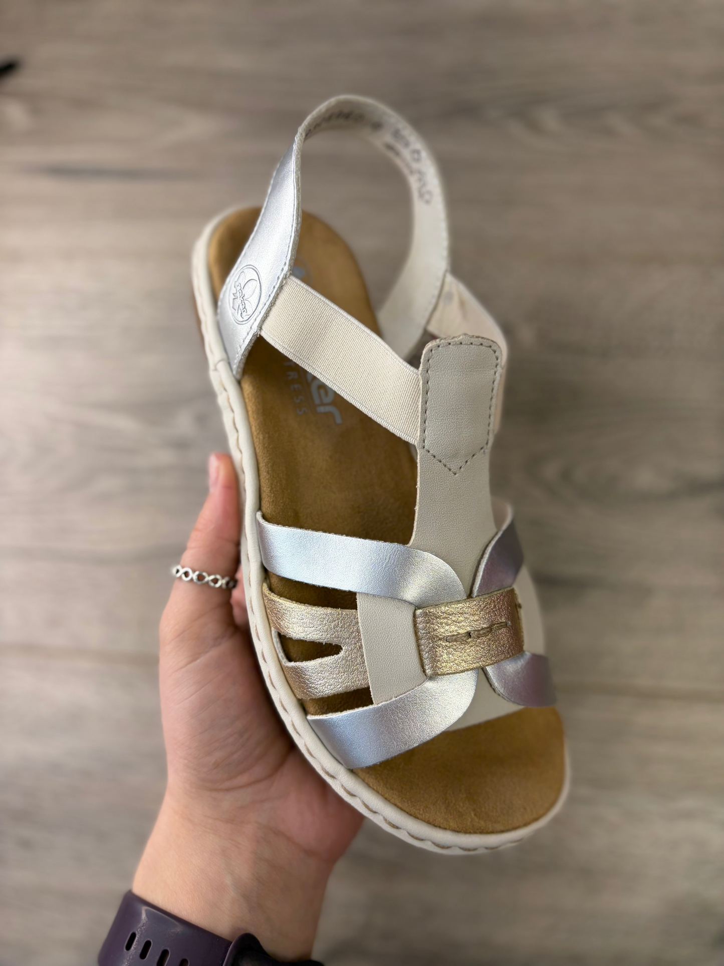 Rieker - Metallic Sandal