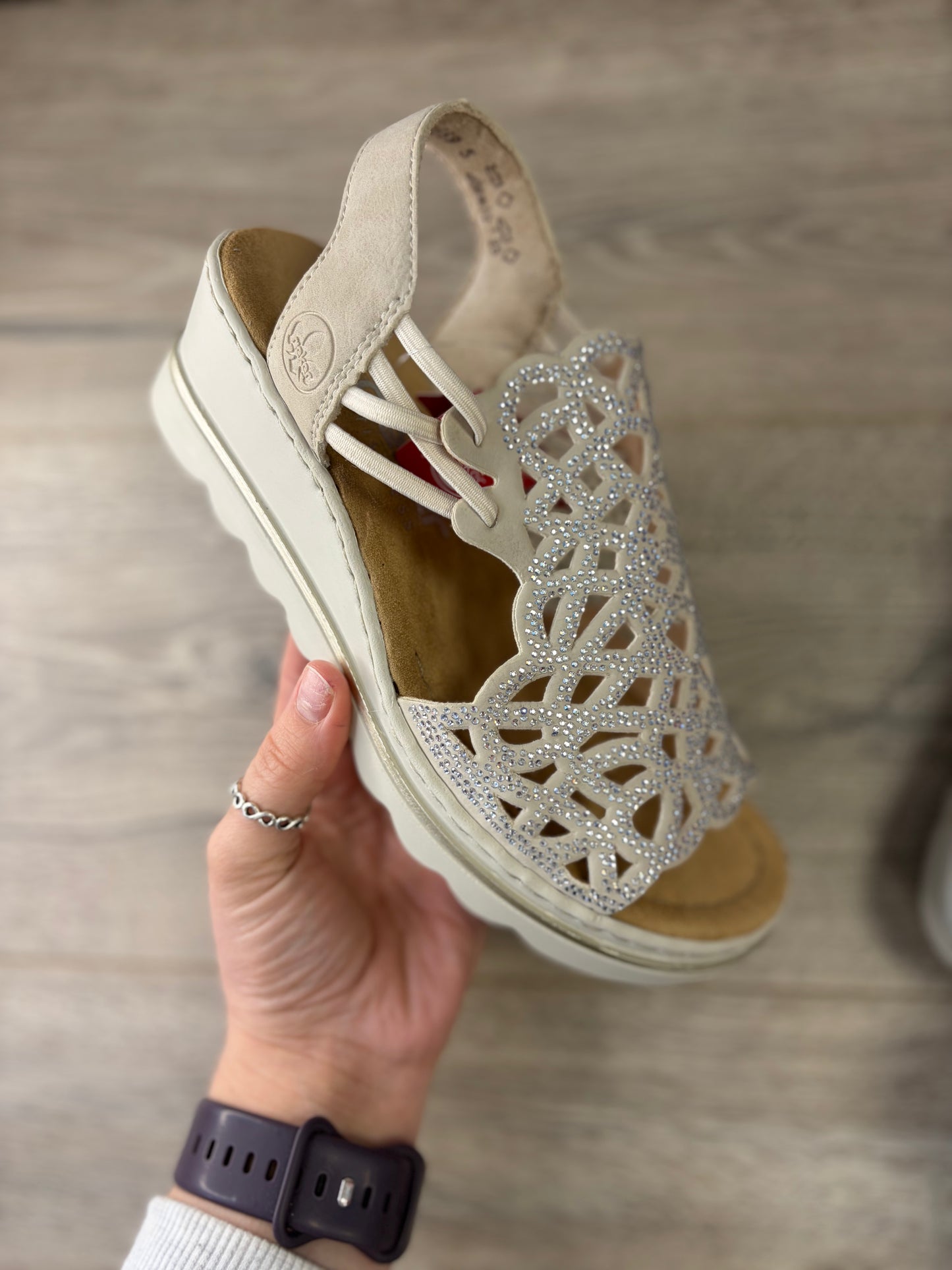 Rieker - Silver Sparkle Sandal