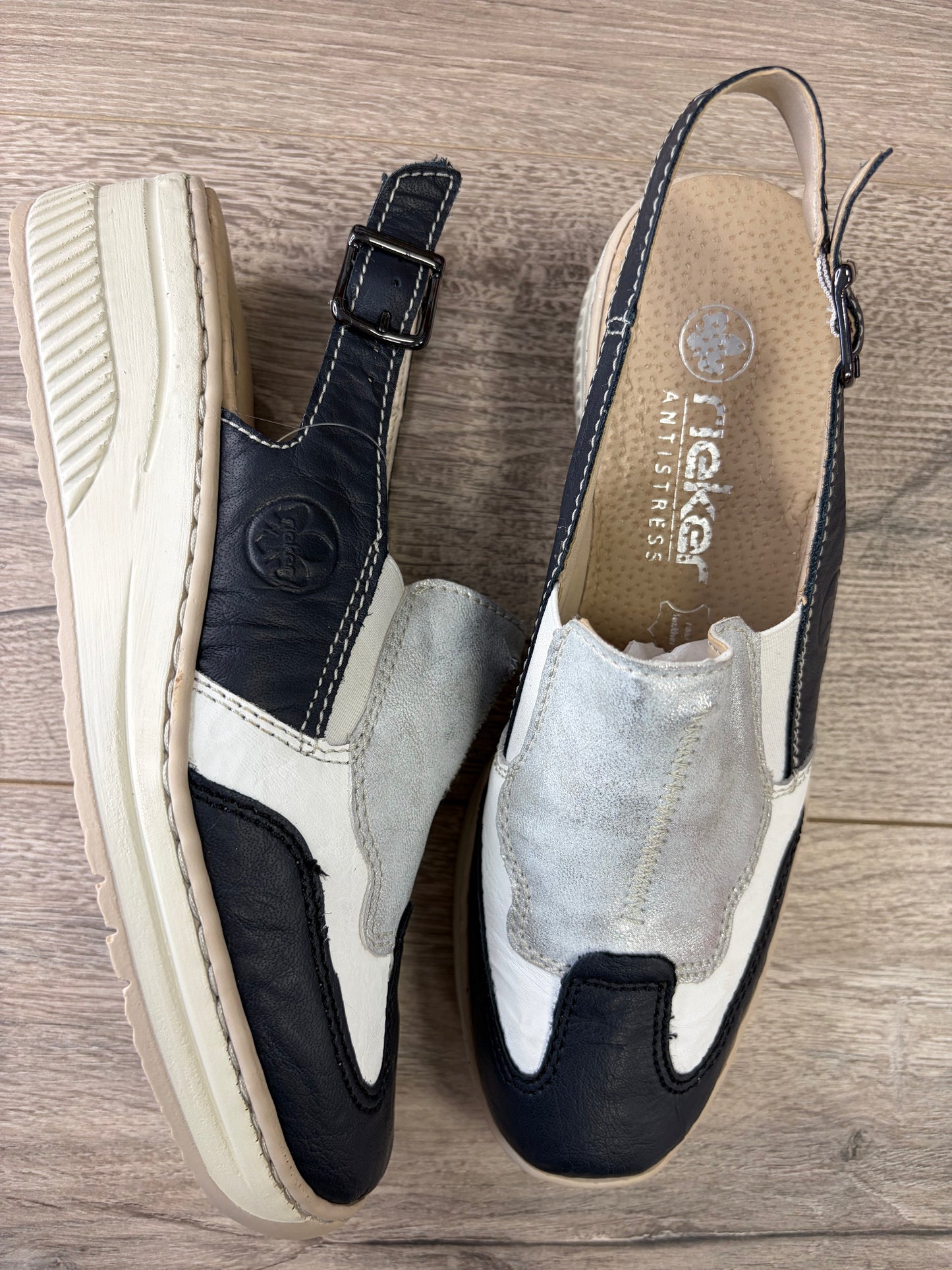 Rieker - Navy Closed Toe Wedge