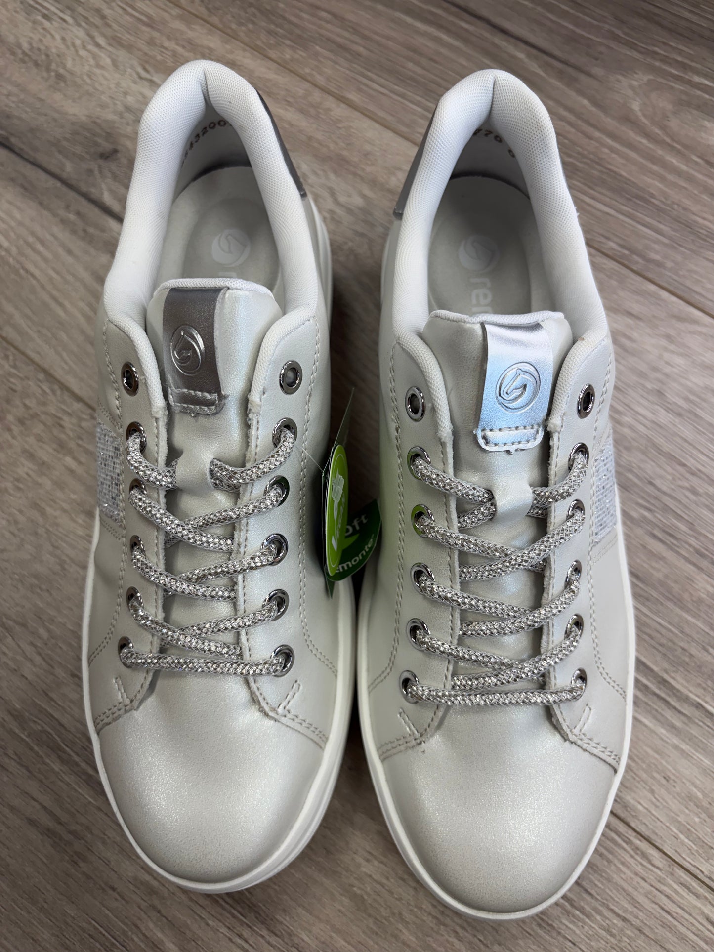 Remonte - Cream Sneaker/Silver Lace