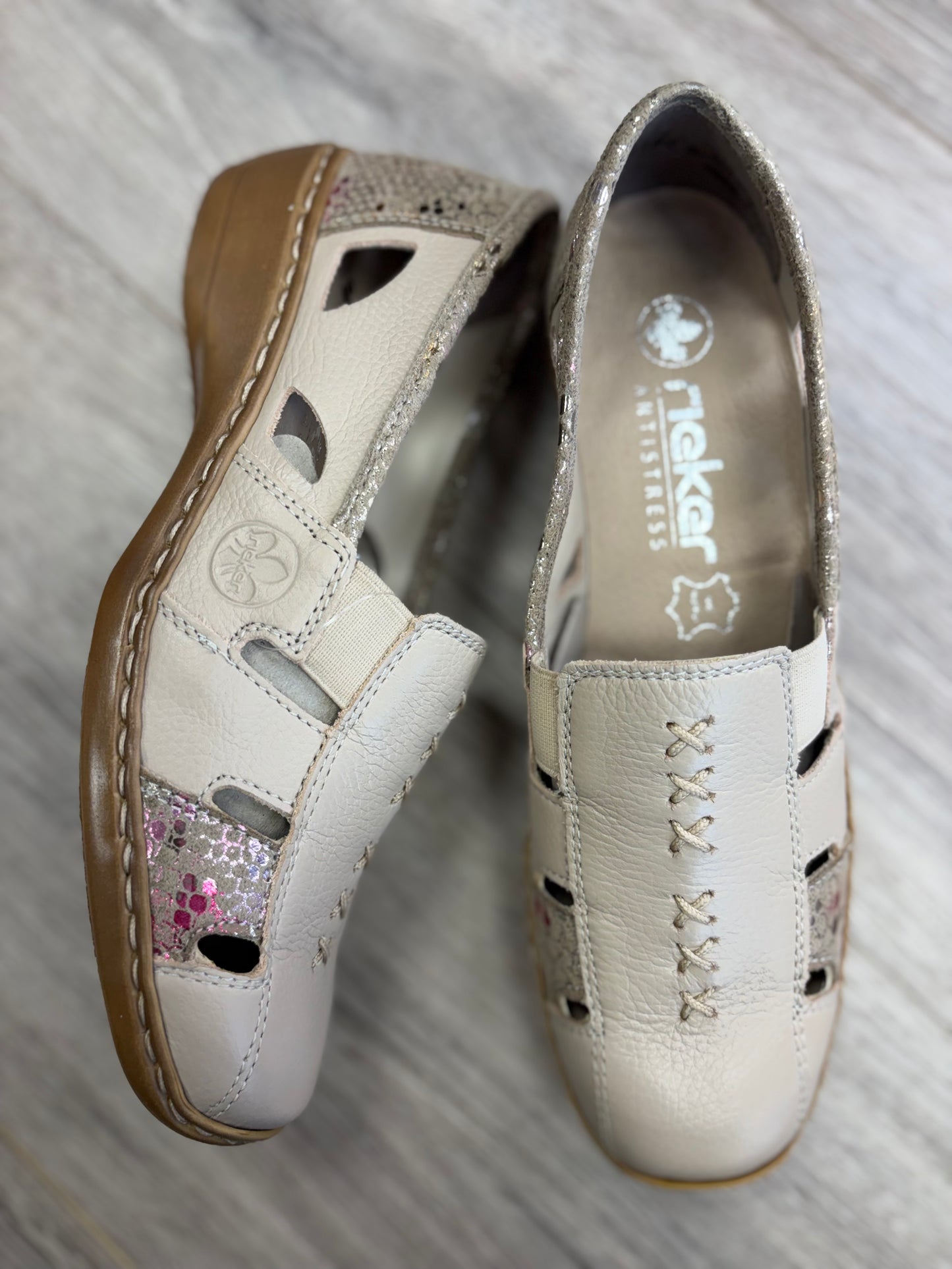 Rieker - Biege Loafer
